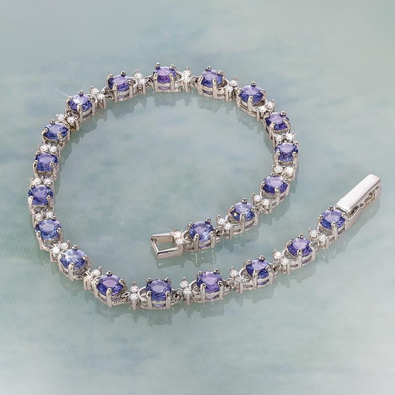 Tanzanite Infinity Bracelet
